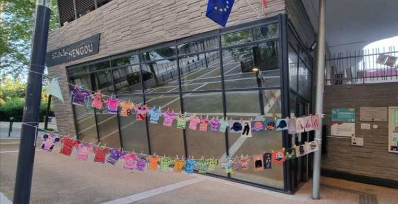 La Grande Lessive fête ses 20 ans à l’école Chengdu 