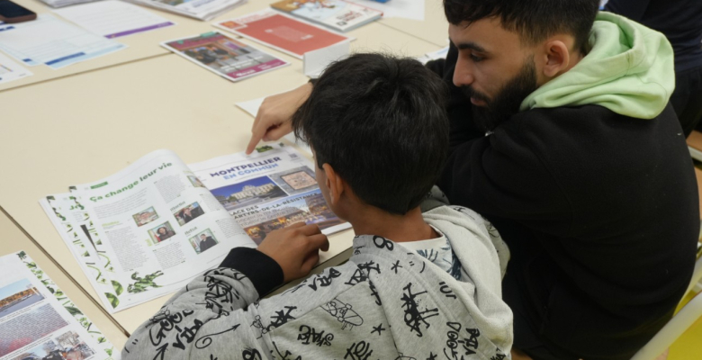 Un atelier journal avec une pro à l’ALSH Cité Mion 