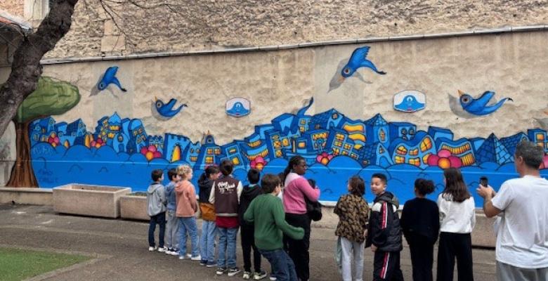 Du street art pour colorer ensemble la cour d’école