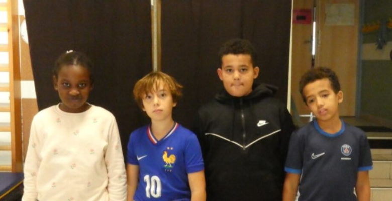 Les 4 élèves élus