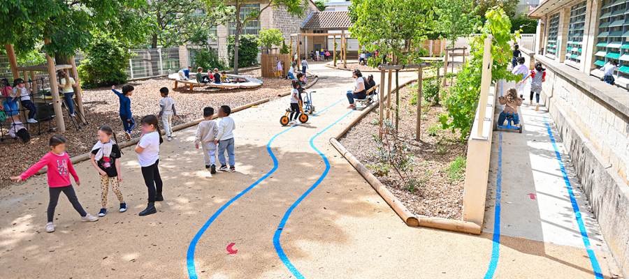 Cour aventure - Ecole maternelle Simone Signoret